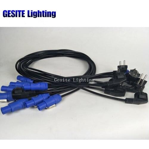 10pcs/lot 1meter length powercon cable Extension AC Power Cable for Stage Lighting