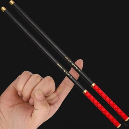 Pure Carbon Fiber Fishing Rod Telescopic Super light Hard Pole Stream Freshwater Fishing Pole 3.6/4.5/5.4/6.3/7.2/8/9/10Meter