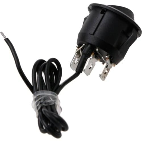 12V Universal 3 Pins Round Heater Motorcycle Car Seat Rocker Switch Control On/Off Y98C