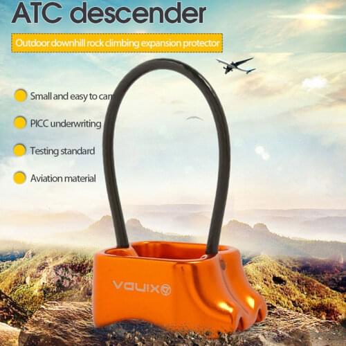 Hiking Descent Control Device 2000KG Outdoor Climbing Rigging Descent Device ATC Protector Rope Equipment Climbing Accessories