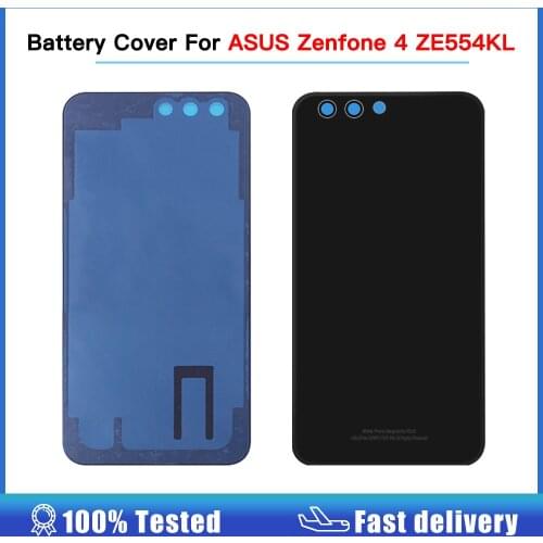 High quality 5.5" For ASUS Zenfone 4 ZE554KL Battery Cover Door Cover Back For Asus ZE554KL Z01KD Glass Rear Housing Case