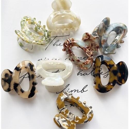 Sweet Mini Acetate Hair Clip for Women Girls Hair Claw Chic Barrettes Crab Hairpins Styling Claw Clips Fashion Hair Accessories