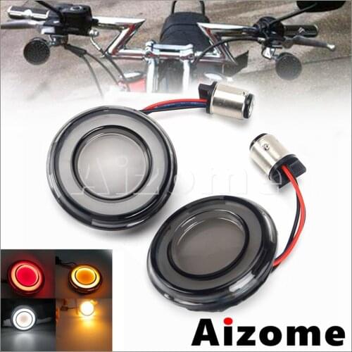 1157 LED Turn Signal Light For Harley Dany Softail Touring Sportster XL 883 1200 Double-Circui 2" Bullet Signals Inserts Lights