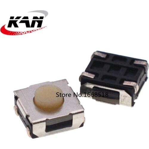 20pcs 6*6*3.4mm Waterproof Silicone Tact Switch 6x6x3.4mm Micro Push Button Tactile Switchs Transparent