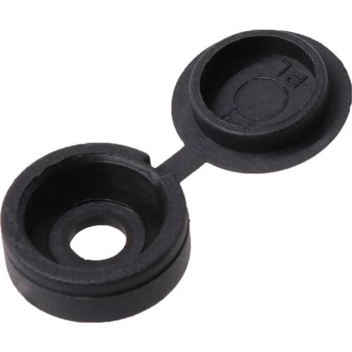 2021 New 50Pcs Hinged Plastic Screw Cover Fold Cap Button For Furniture Decorative Cover