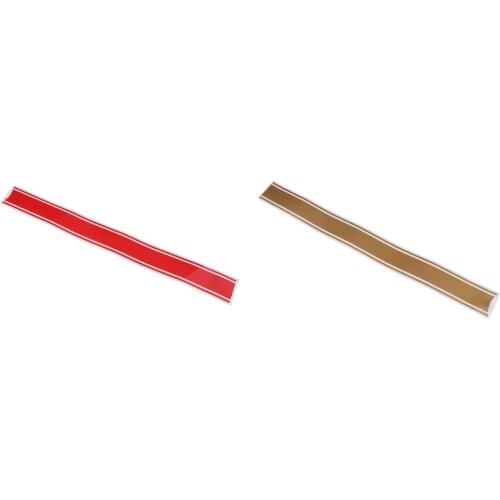 2x Motorcycles Tank Fairing Hood Vinyl Vinyl Stripes Sticker For Cafe Racer - Red + Gold