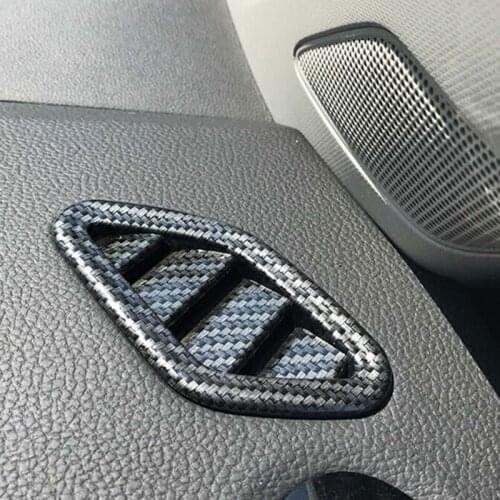 ABS For MG ZS 2018 19 2020 accessories Car Dashboard Head/Front Small Air Conditioner Outlet AC Vent Decoration Cover Trim 2pcs