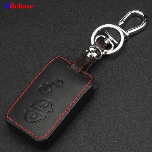 Bilchave 4 Buttons Remote Car Hand-stitched leather Case Cover Fob For Lexus GX LX RX HYQ14ACX Car-Styling Holde