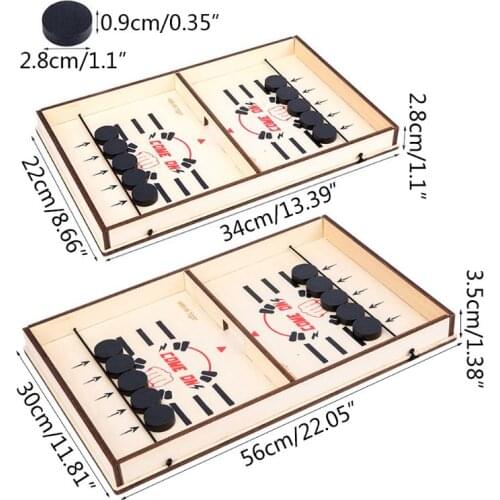 Fast Sling Puck Game ,Slingshot Games Toy,Table Hockey Party Game,Wood Tables Family Games,fist Board Games Toys for Par