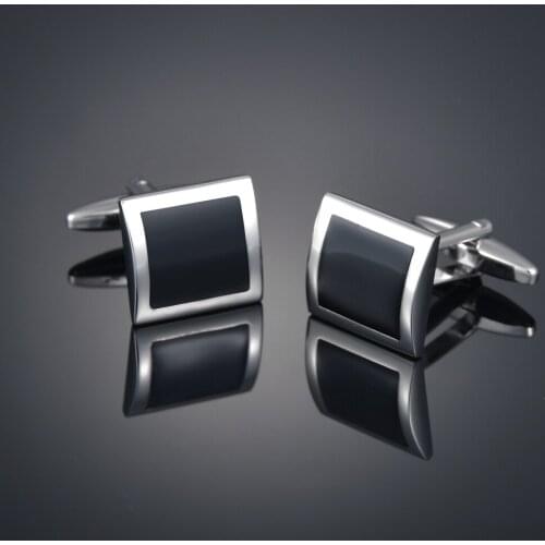 Black square French Cufflinks Cufflinks mens Cufflinks Cufflinks shirt Cufflinks