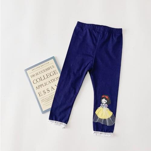 Childrens Wear 2020 Autumn New Girls Leggings Lace Princess Children Korean Trousers Leggings For Girls Clothes 1-5 Years