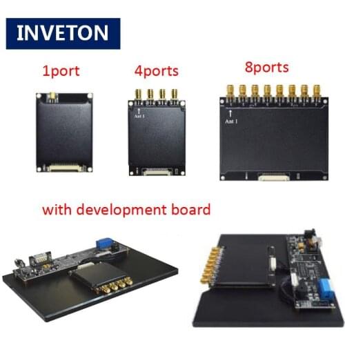 Long range fixed uhf rfid tag reader impinj R2000 chip 1-8ports reader module interface optional for logistics management