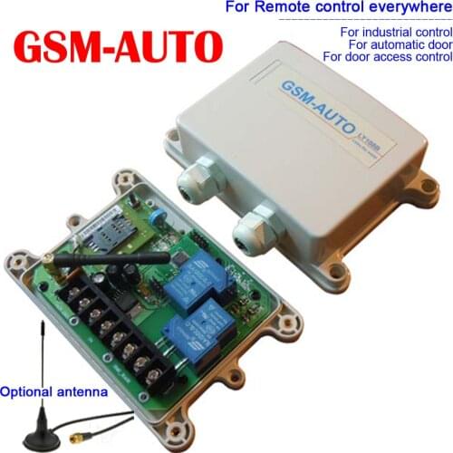 Double Big power relay GSM remote control box ( Model: GSM-AUTO ) (On board clock for your timer working function )