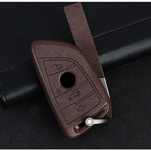 Leather Car key Case Cover For BMW X5 F15 G05 X6 F16 1 2 5 7 Series F20 F10 F18 G11 X1 F48 X2 F39 X3 G01 F25 X4 G02 Accessories