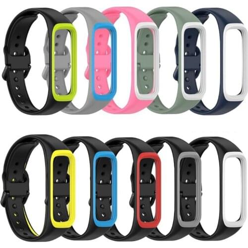 Soft Silicone Sport Band Straps For -Galaxy Fit 2 SM-R220 Bracelet Watchband R9UA