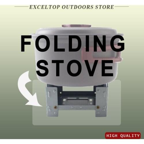 Outdoor Mini Folding Portable Oven Picnic Camping Solid Fuel Alcohol Stove Folding Stove wax fuel Sheet Metal 104g