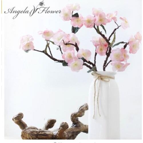 Real Touch Hydra artificial Japanese cherry blossoms fake decorative flowers for wedding new home 4 colors