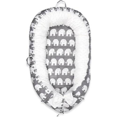 New foreign trade baby bed, middle bed, uterus bionic bed, newborn bed, bubble velvet baby bedding Kit