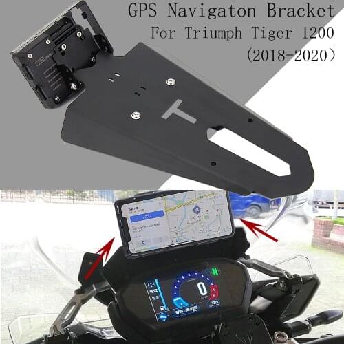 New Motorcycle 2018 2019 2020 For Triumph Tiger 1200 Bracket Mobile Phone GPS Board Bracket Mobile Phone Holder USB