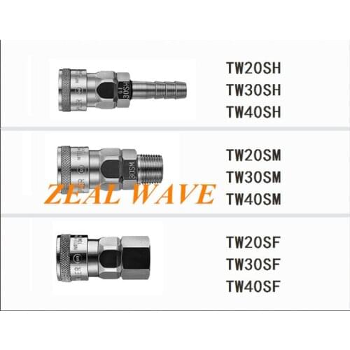 Original CUPLA Nitto TW20SF TW30SF TW40SF Quick Connector NITTO KOHKI Multiple Models Available 5Pcs