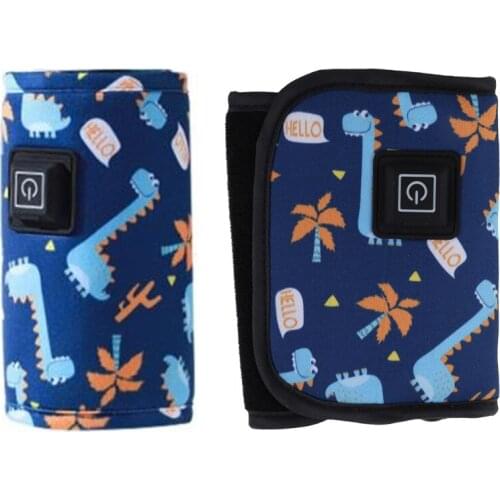 L38E Portable USB Baby Bottle Warmer Travel Milk Warmer Infant Feeding Bottle Heated Cover Insulation Thermostat