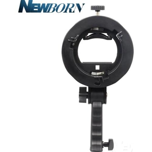 Handheld Grip S-Type Bracket Bowens S Mount Holder for Speedlite Flash Snoot Softbox Beauty Dish Honeycomb