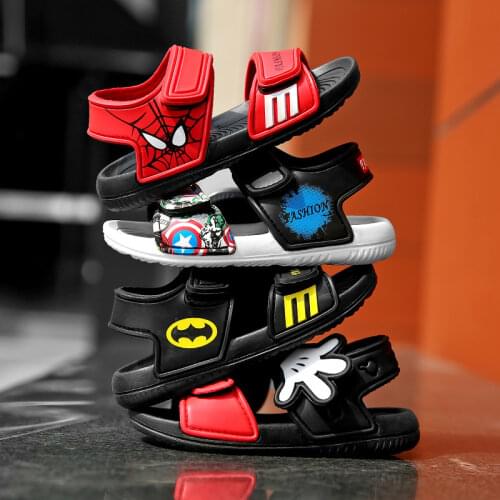 Children Sandals Soft EVA Shoes Casual 2021 Summer Travel Kids Boys Girls Beach Sandals Anti-skid Cartoon Mouse Shoes