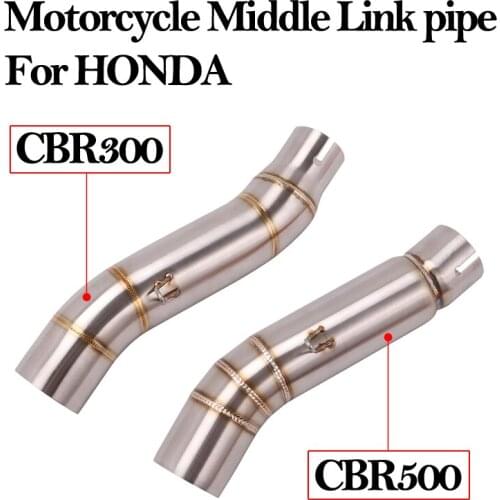 For Honda CBR300 CBR 500 Motorcycle Exhaust Middle Link pipe connector connection mid pipe cbr500 cbr300 CBR500X CBR500F CBR500R