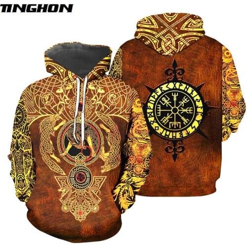 New Fashion hoodies Viking Tattoo 3D Printed Sweatshirt - Hoodie Sweatshirt For Men/Women Casual Streetwear sudadera hombre 02