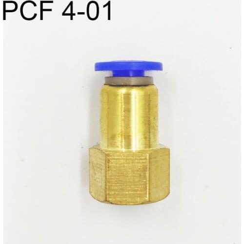 10Pcs Pneumatic Female Straight Air Fittings 4mm Tube Push In 1/8" Quick Connector PCF 4-01