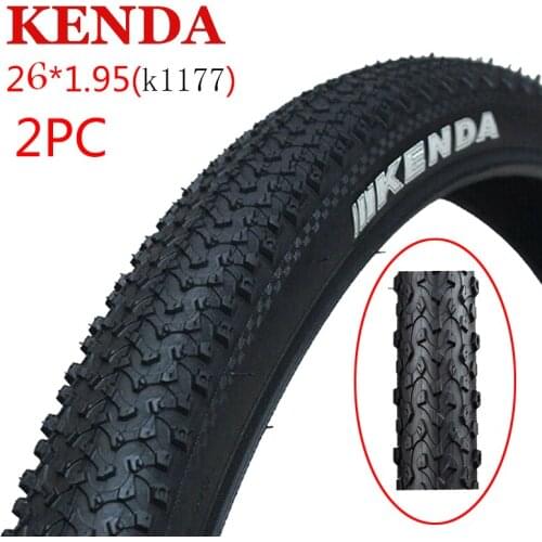 2PC Kenda 26 Inches Tires 26*1.95 K1177 65PSI Bike Tires Super Light Non Slip Mountain Bike Tires Bicycle Accessories