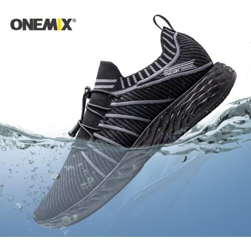 ONEMIX 2020 Waterproof Breathable Training Sneakers Running Shoes Male Outdoor Anti-Slip Trekking Sports Shoes