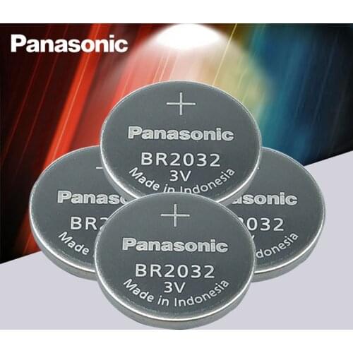 4PCS/Lot New Original Panasonic 3V BR2032 Battery BR 2032 High temperature Button Coin Cell Batteries