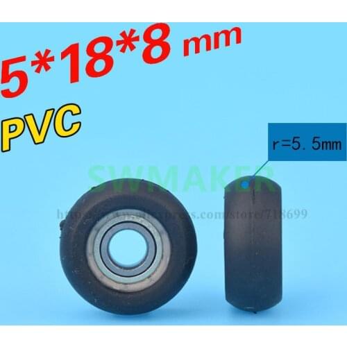5*18*8mm bearing 695zz Shower Door roller runners Wheels plastic pulley package plastic bearing pulley windows small wheel