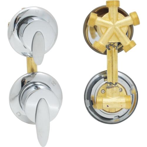 5 Way Water Outlet Shower Room Switch Control Brass Valve Hot And Cold Shower Set Cabin Mixer Tap Divide Faucet Screw Thread