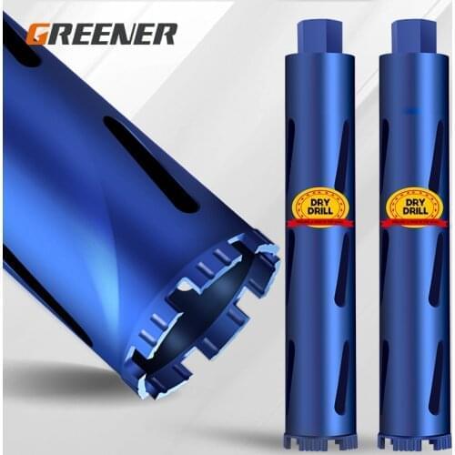 Greener 32-76mm Diamond Core Drill Bit Wall Concrete Perforator Masonry Drilling Length 370mm 450mm Brick Wall Hand Tools