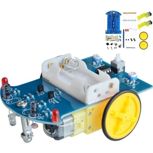 D2-1 DIY Kit Intelligent Tracking Line Smart Car Kit TT Motor Electronic DIY Kit Smart Patrol Automobile Parts DIY Electronic
