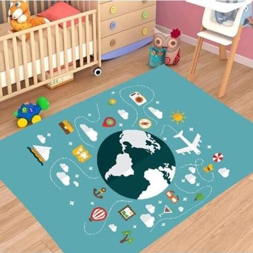 Babysale world map baby roo rug 120x180