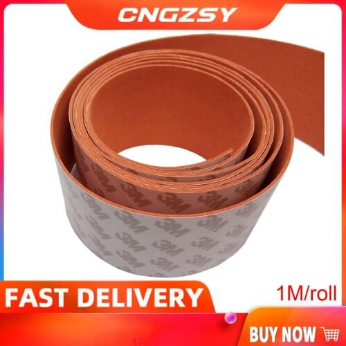 1 Meter long spare suede felt window guide tape felt for chrome and gloss vinyl application Car Wrapping Squeegee Scraper A18-1M