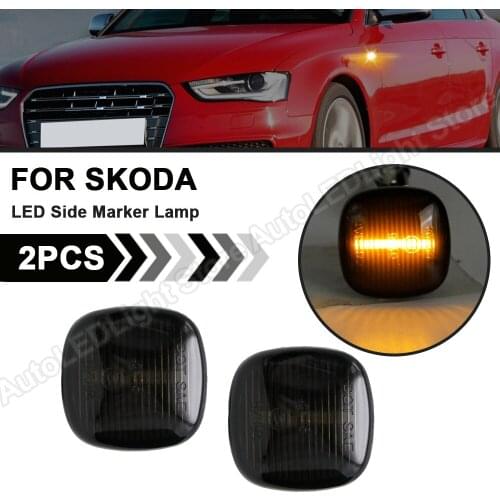 For Skoda Fabia 6Y 5J Octavia 1U Superb 3U4 Roomster Rapid SEAT Cordoba Ibiza 2 Audi A3 A4 A8 LED Side Marker Light Turn Signal