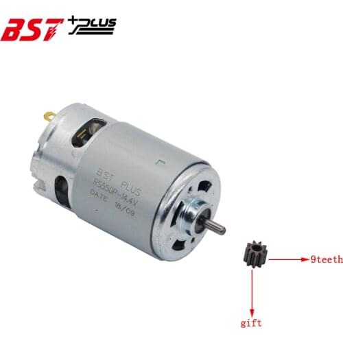 MOTOR RS550 (9TEETH) GEAR 20000RPM 7.2V/9.6V/10.8V/12V/14V/14.4V/16.8V/18V/21V/24V/25V FOR BOSCH MAKITA HITACHI CORDLESS DRILL