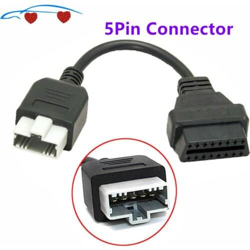 Obd2 TooL 5Pin Connector Extension Cable For Honda Car Diagnostic Scanner 5 Pin to OBD II 16 Pin Female Connector