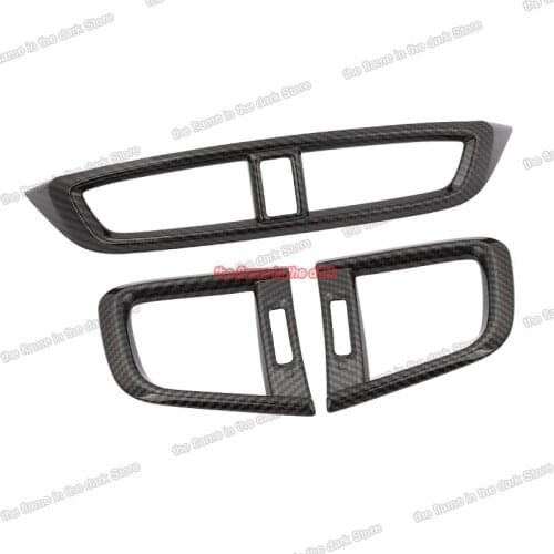 Lsrtw2017 carbon fiber for Honda CRV CR-V Car Dashboard Vent FrameTrims Interior Accessories 2017 2018 2019 2020 2021 Decoration
