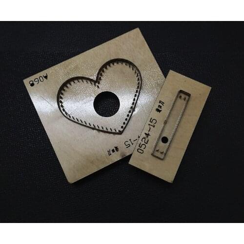 Love Pendant Making Tool Cutting Die Handmade Diy Car Key Ring Heart Accessories Couple Gift Japanese Steel with Stich Holes