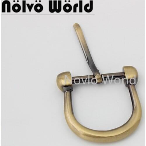 Nolvo World 5-20-50pieces 20mm 29mm brush antique brass pin buckles zinc alloy metal pin belt buckles bag accessories
