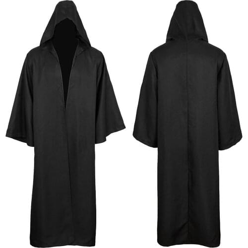 Fashion Childrens Halloween Witch Medieval Dress Up Solid Colors Long Sleeve Hooded Sleeve Cloak Cape Long Jackets Costume#p4