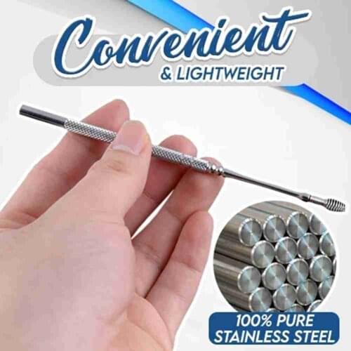 Ear Wax Remove Kit Pickers Steel Earpick Wax Remover Curette Ear Pick Cleaner Ear Cleaner Care Ear Clean Tool 1pcs