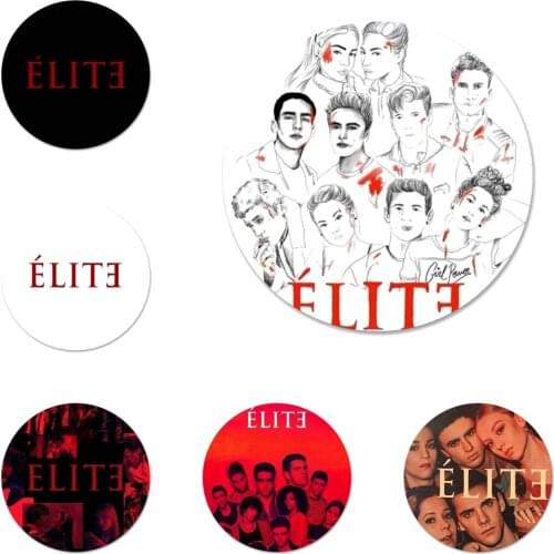 New Arrival 58mm Spanish TV series Elite Badge Brooch Pin Accessories For Clothes Backpack Decoration gift