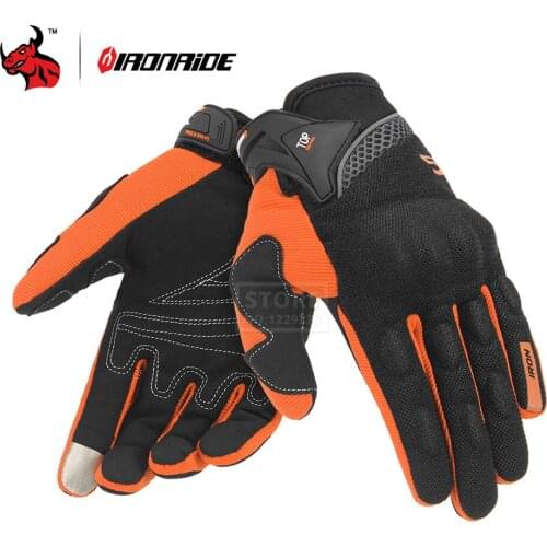 Summer Motocross Guantes Moto Touch Screen Motorcycle Gloves Breathable Mesh Motos Gloves Full Finger Motorcycle Guantes Motos