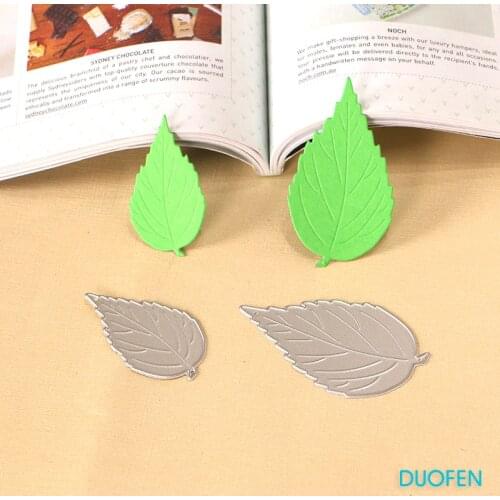 2pcs embossed rose leaves stencil metal Cutting dies for DIY papercraft projects Scrapbook Paper Album greeting cards